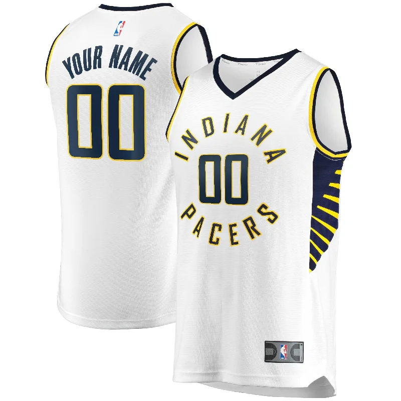 Indiana Pacers Branded Youth Fast Break Custom Basketball Jersey White - Association Edition