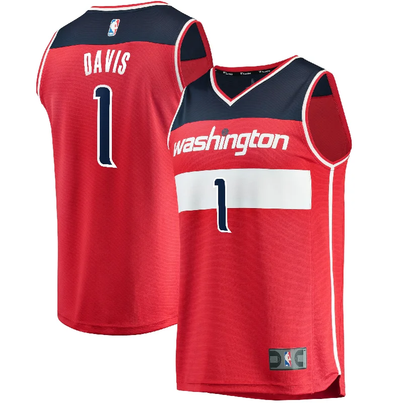 Johnny Davis Washington Wizards Branded Youth Fast Break Basketball Jersey - Icon Edition - Red