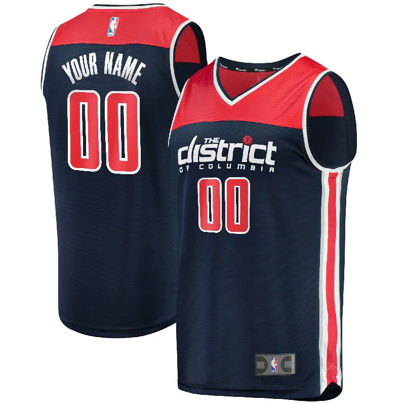 Washington Wizards Branded Youth Custom Fast Break Basketball Jersey Navy - Statement Edition