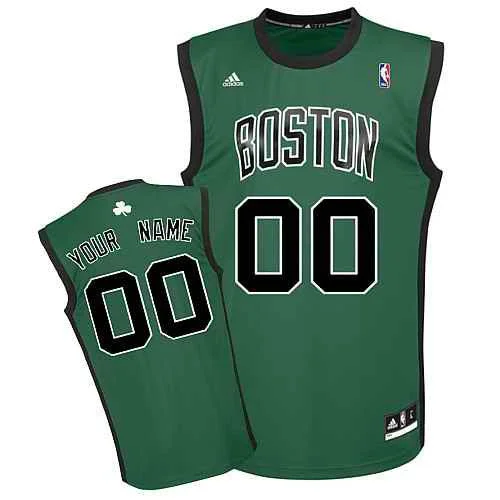 Boston Celtics Youth Custom green black number Basketball Jersey