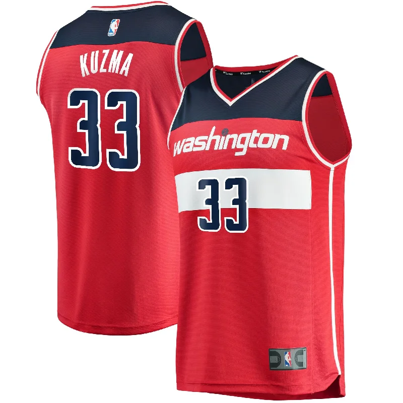 Kyle Kuzma Washington Wizards Branded Youth 2021/22 Fast Break Basketball Jersey - Icon Edition - Red