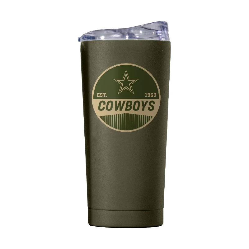 Dallas Cowboys 20oz Badge Powder Coat Tumbler