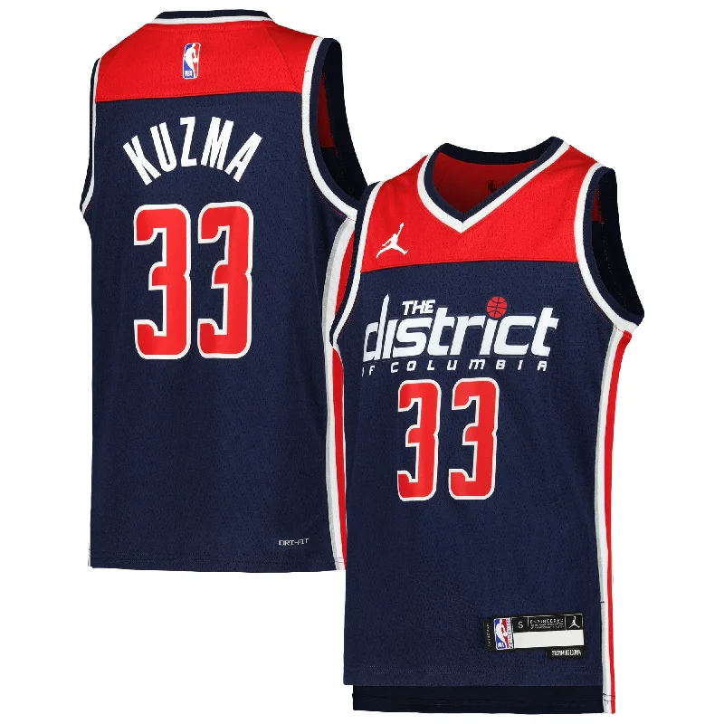 Kyle Kuzma Washington Wizards Jordan Brand Youth Swingman Basketball Jersey - Statement Edition - Navy