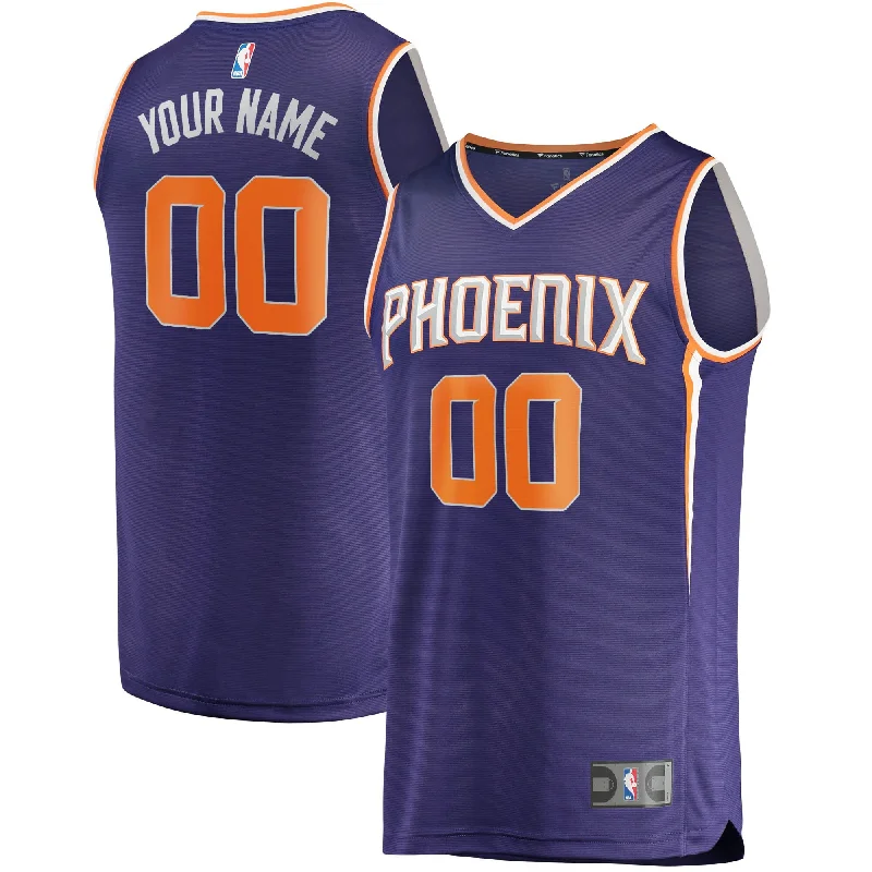 Phoenix Suns Branded Youth Fast Break Custom Basketball Jersey Purple - Icon Edition