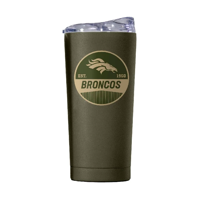 Denver Broncos 20oz Badge Powder Coat Tumbler