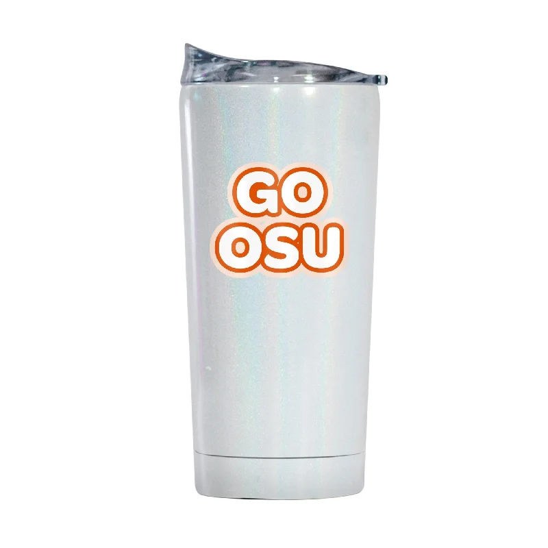 Oklahoma State 20oz Bubble Iridescent Tumbler