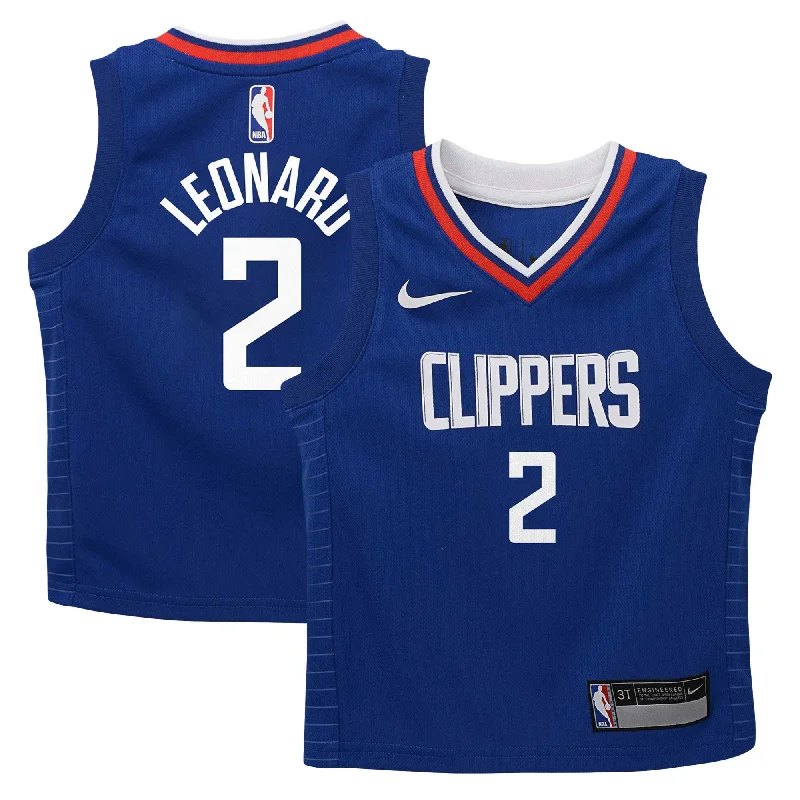 Kawhi Leonard La Clippers Swingman Player Basketball Jersey - Icon Edition - Blue