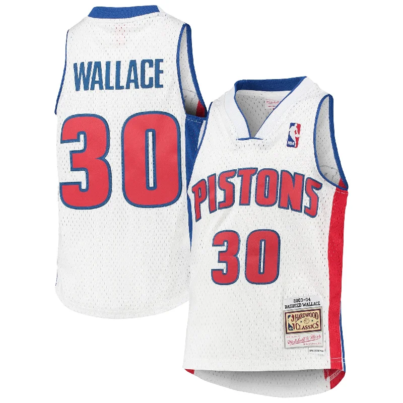 Rasheed Wallace Detroit Pistons Youth 2003/04 Hardwood Classics Swingman Basketball Jersey - White