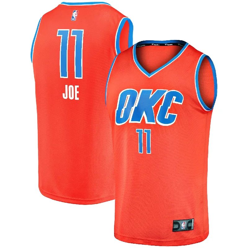 Isaiah Joe Oklahoma City Thunder Branded Youth Fast Break Player Basketball Jersey - Statement Edition - Orange