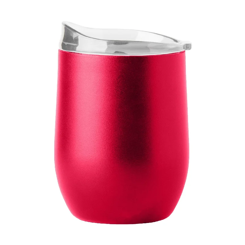 Plain Red 16oz Powder Coat Curved Beverage