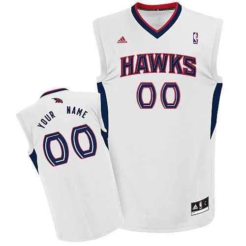 Atlanta Hawks Youth Custom white Basketball Jersey