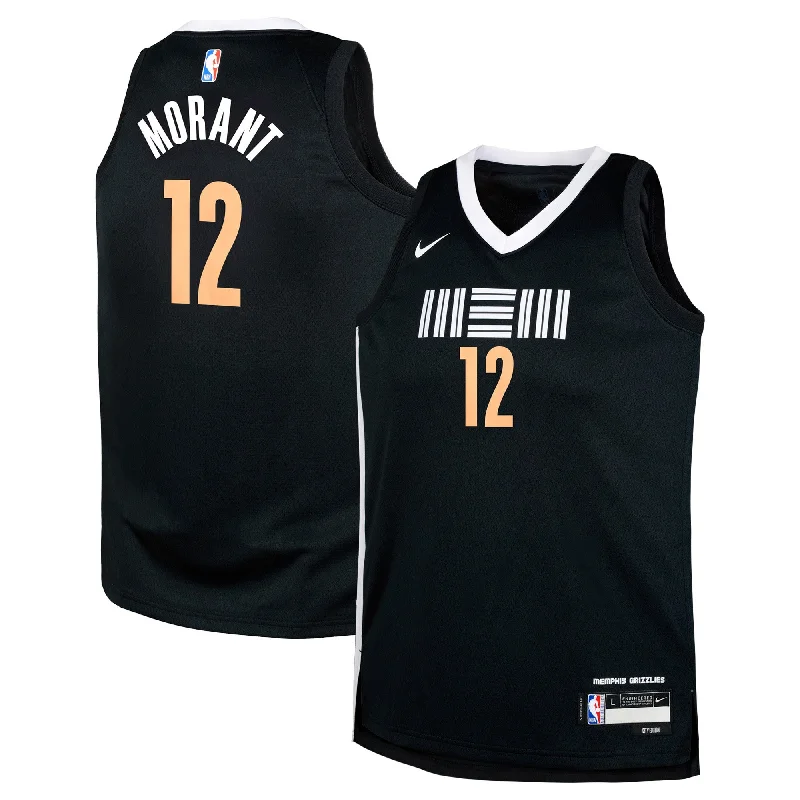 Ja Morant Memphis Grizzlies Youth Swingman Basketball Jersey - City Edition - Black