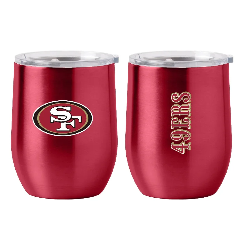 San Francisco 49ers 16oz Gameday Stainless Curved Beverage