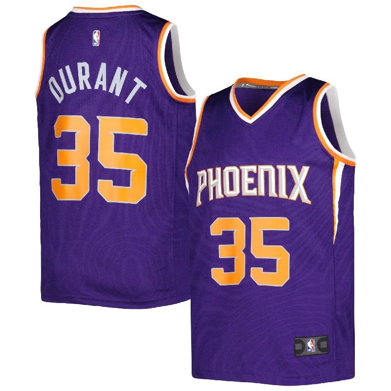 Kevin Durant Phoenix Suns Branded Youth Fast Break Player Basketball Jersey - Icon Edition - Purple