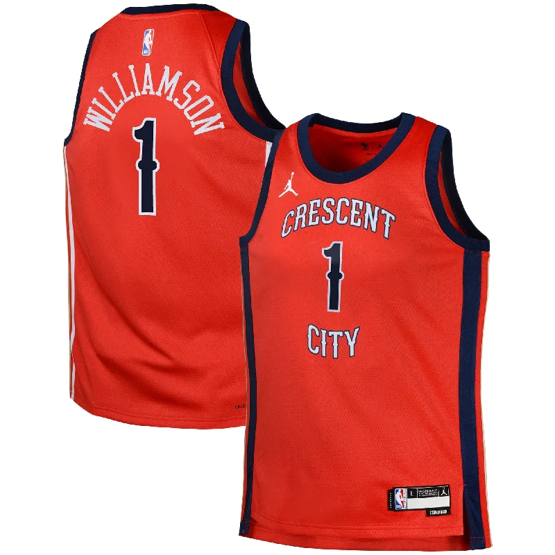 Zion Williamson New Orleans Pelicans Jordan Brand Swingman Basketball Jersey Statement - Red