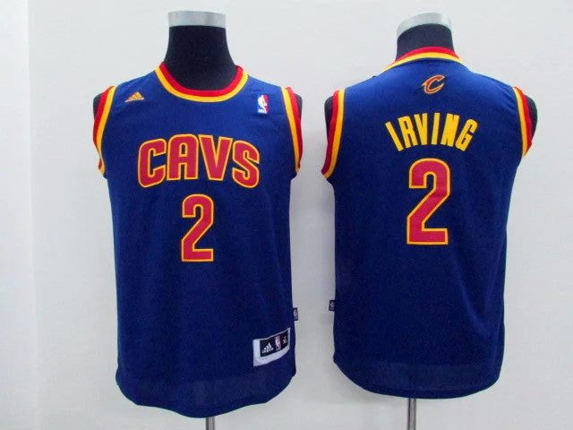 Cavaliers 2 Irving Blue Youth Basketball Jersey