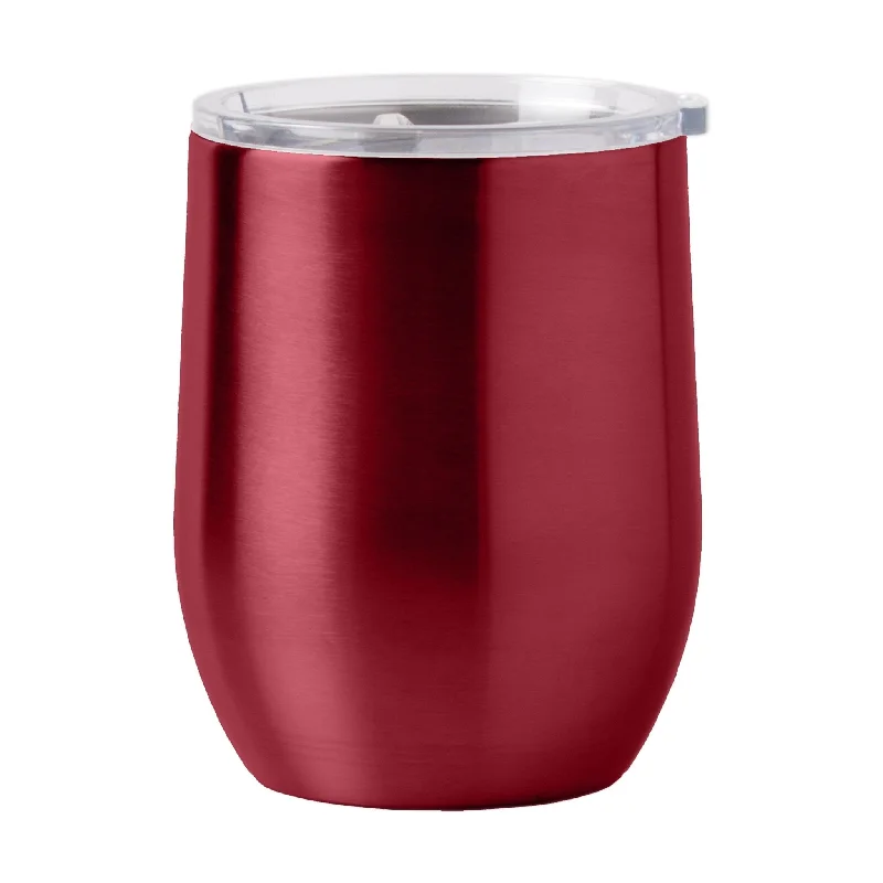 Plain Garnet 16oz Stainless Curved Beverage