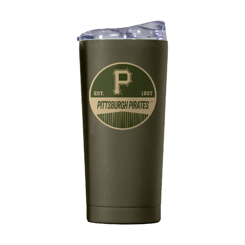 Pittsburgh Pirates 20oz Badge Powder Coat Tumbler