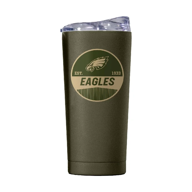 Philadelphia Eagles 20oz Badge Powder Coat Tumbler