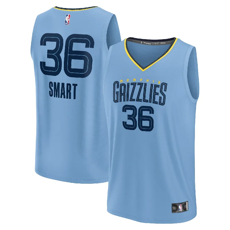 Marcus Smart Memphis Grizzlies Branded Youth Fast Break Player Basketball Jersey - Statement Edition - Light Blue