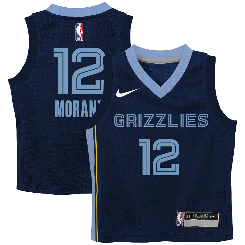 Ja Morant Memphis Grizzlies Swingman Player Basketball Jersey - Icon Edition - Navy