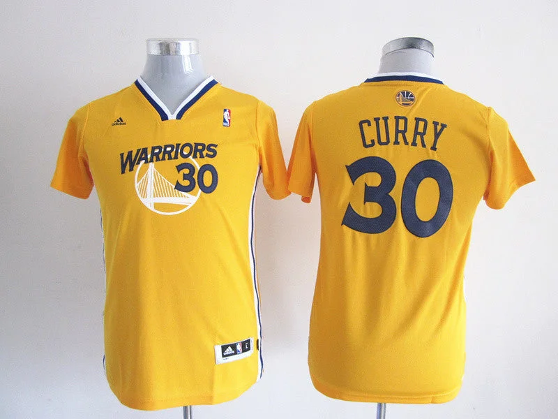 Warriors 30 Curry Yellow Youth Basketball Jersey