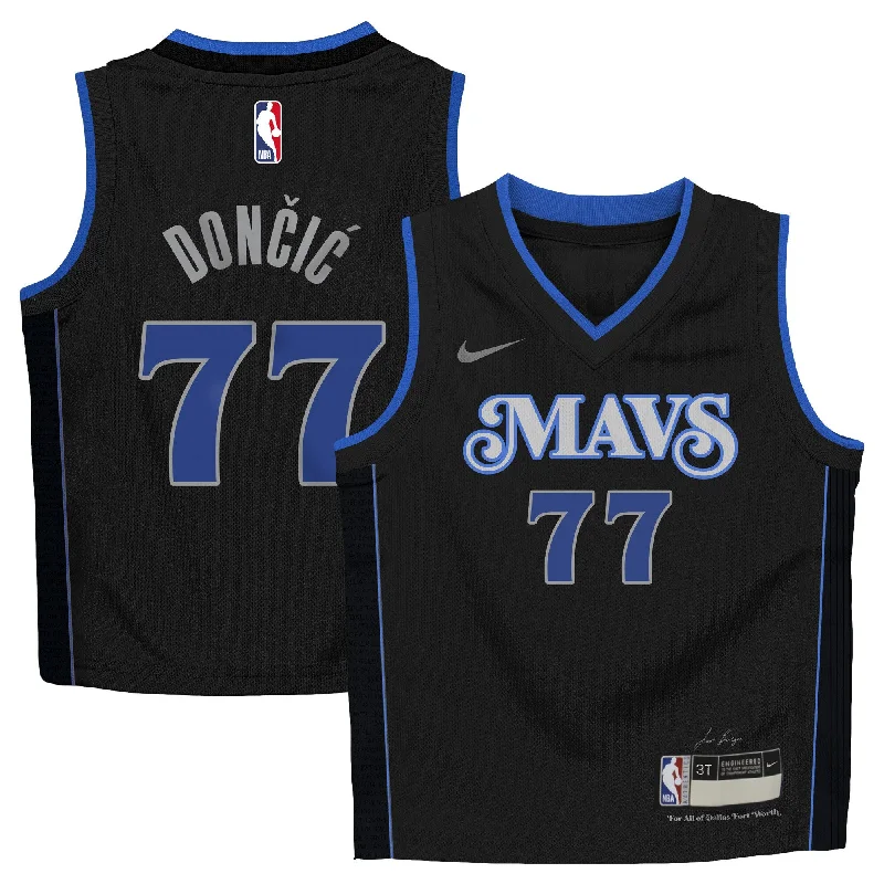 Luka Doncic Dallas Mavericks Infant Swingman Basketball Jersey - City Edition - Black