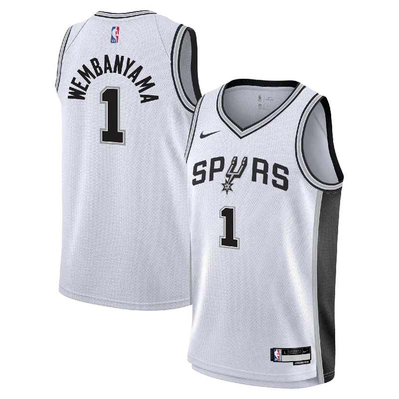 Victor Wembanyama San Antonio Spurs Youth Swingman Basketball Jersey - Association Edition - White