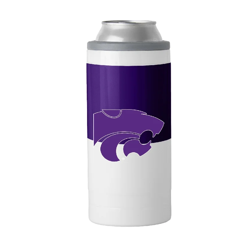 Kansas State 12oz Colorblock Slim Can Coolie