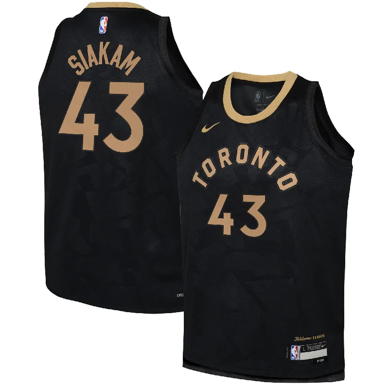 Pascal Siakam Toronto Raptors Youth 2022/23 Swingman Basketball Jersey - City Edition - Black