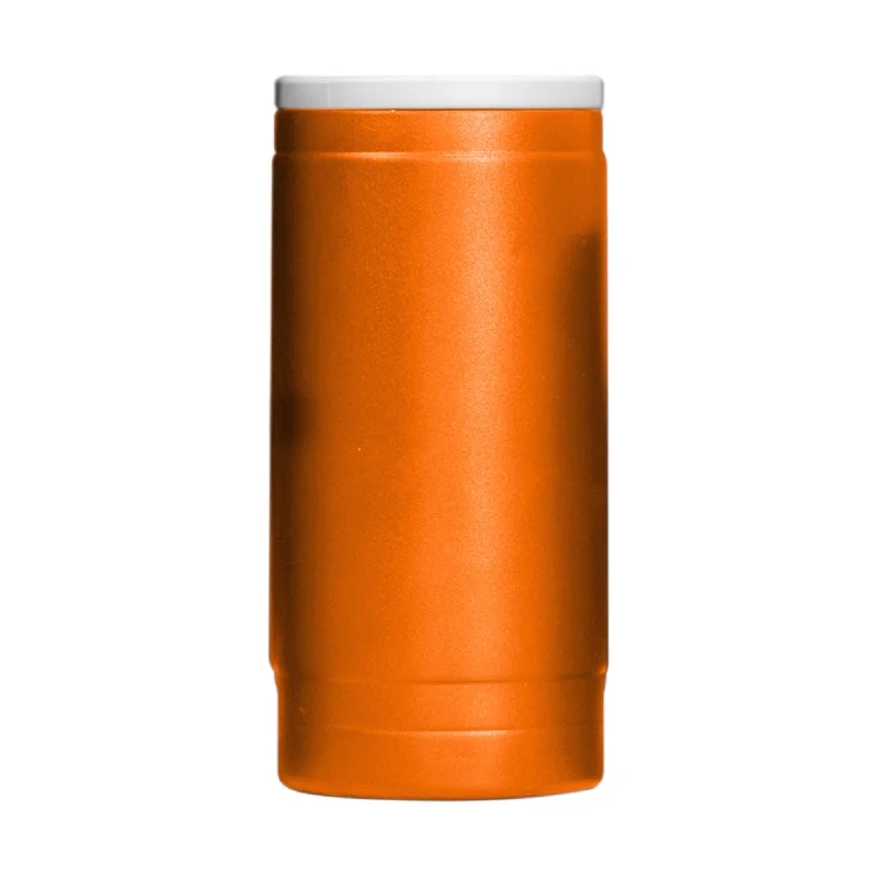 Plain Orange 12oz Powder Coat Slim Can Coolie