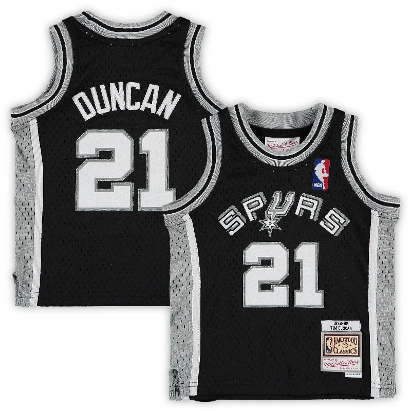 Tim Duncan San Antonio Spurs Infant 1998/99 Retired Player Basketball Jersey - Black